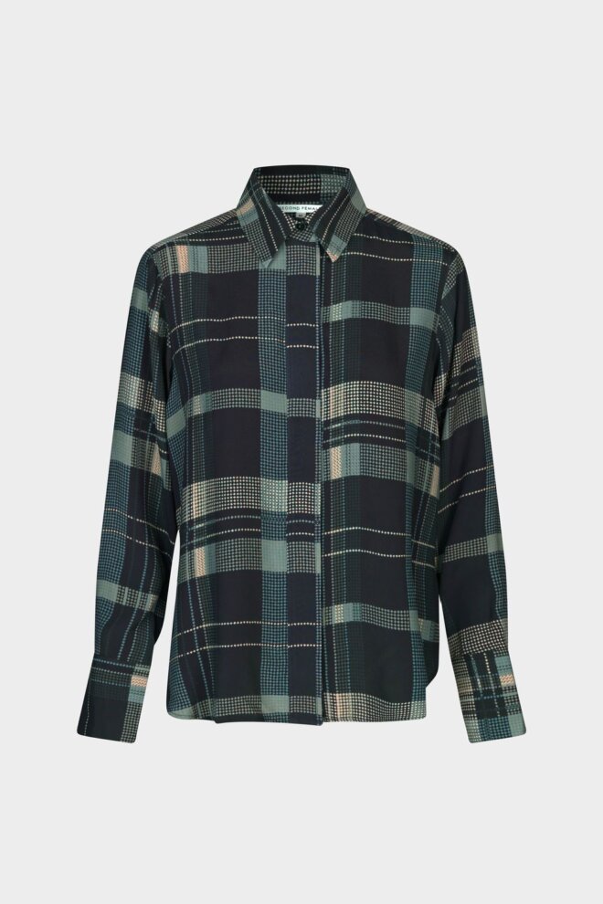 BLUSE CHECCA SHIRT BLACK