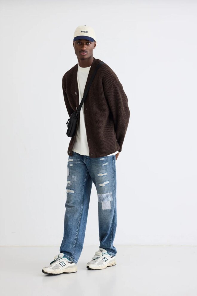 WESTE WBSAM FUZZY KNIT BROWN