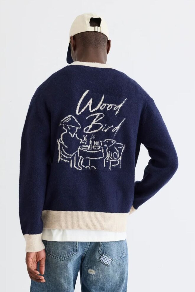 WESTE WBKOON NOODLE CARDIGAN NAVY