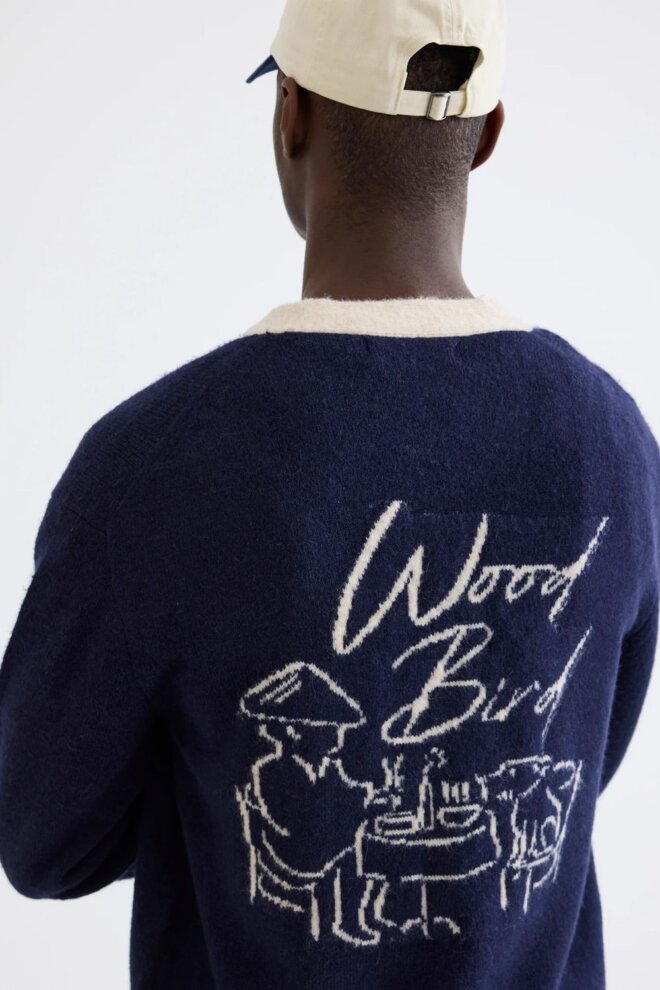 WESTE WBKOON NOODLE CARDIGAN NAVY