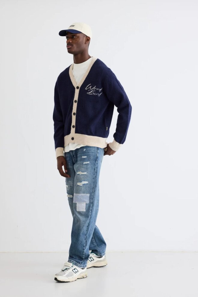 WESTE WBKOON NOODLE CARDIGAN NAVY