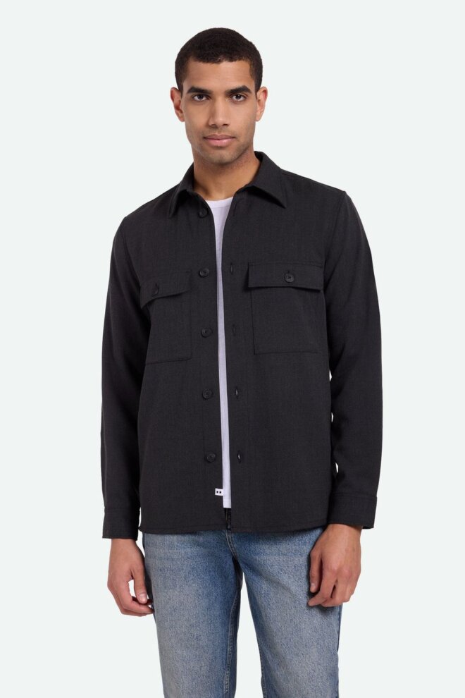 HEMD SANTON 3765 DARK GREY