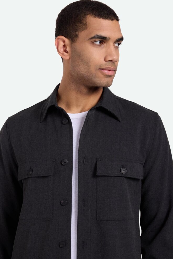 HEMD SANTON 3765 DARK GREY