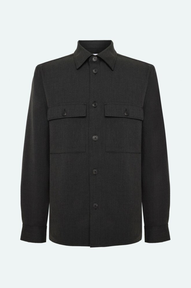 HEMD SANTON 3765 DARK GREY