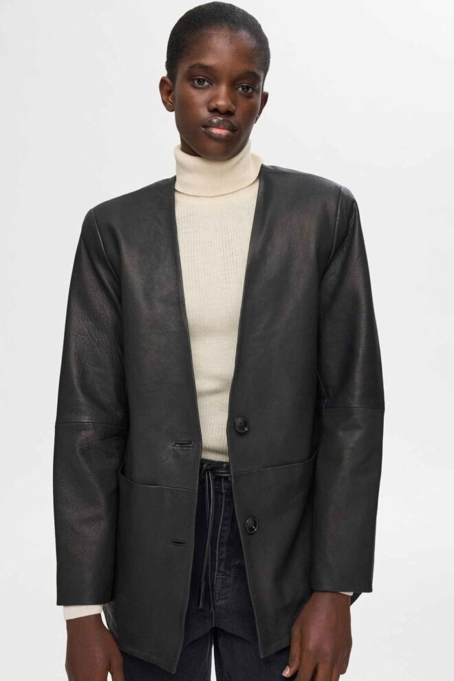 PULLOVER 16094754 SLFNAJA LS KNIT BIRCH