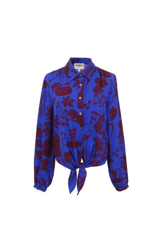 BLUSE SWAN FLORA BLUE