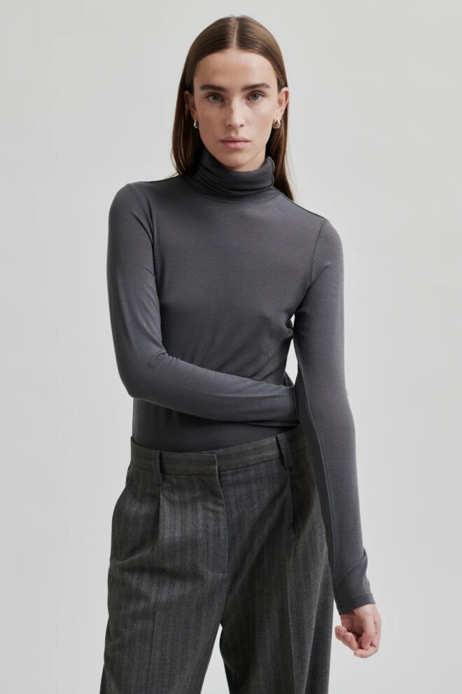 SHIRT MATIMA T-NECK TEE VOLCANIC ASH