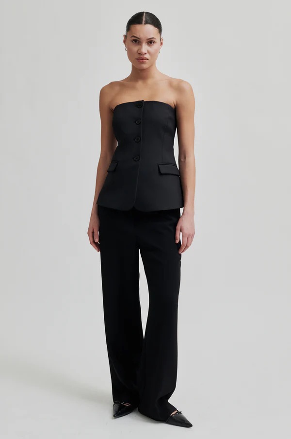 HOSE FIQUE CLASSIC TROUSERS BLACK