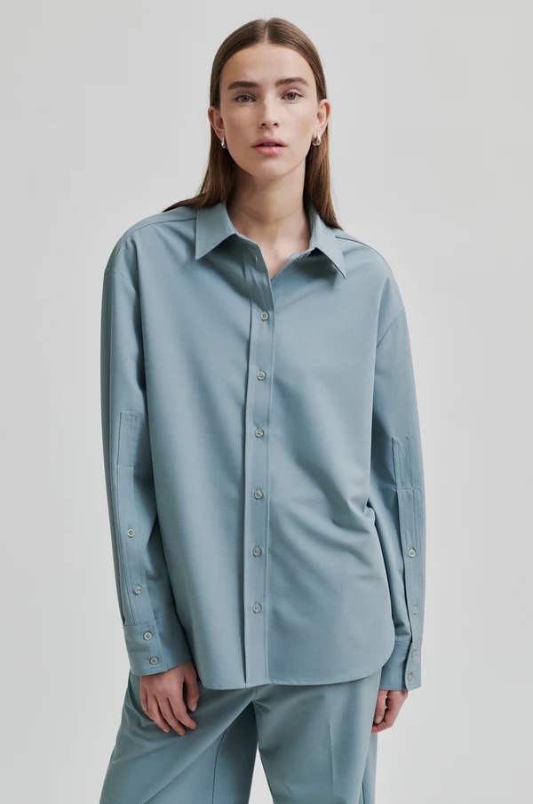 BLUSE OHIOA SHIRT SLATE GREEN