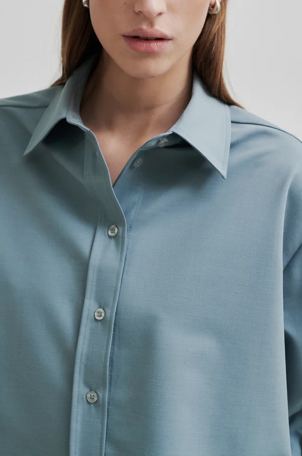 BLUSE OHIOA SHIRT SLATE GREEN