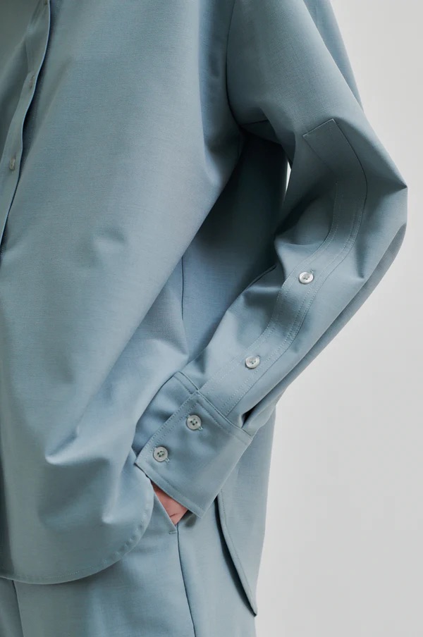 BLUSE OHIOA SHIRT SLATE GREEN