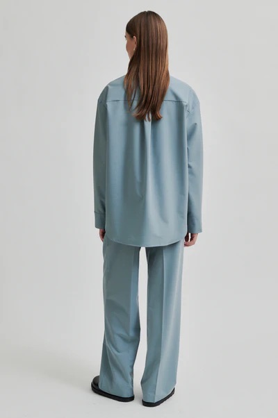 BLUSE OHIOA SHIRT SLATE GREEN