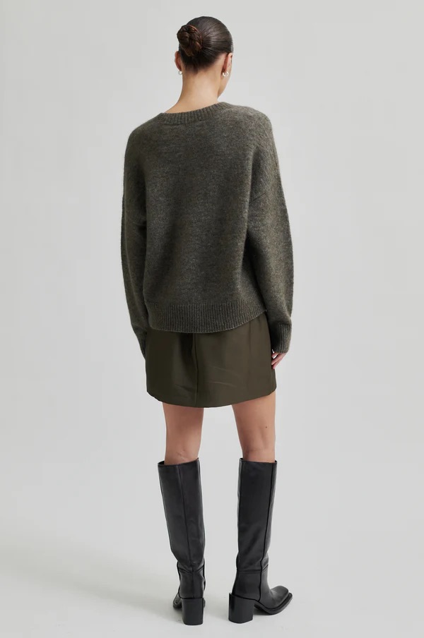 ROCK OREGON SKIRT TURKISH COFFEE