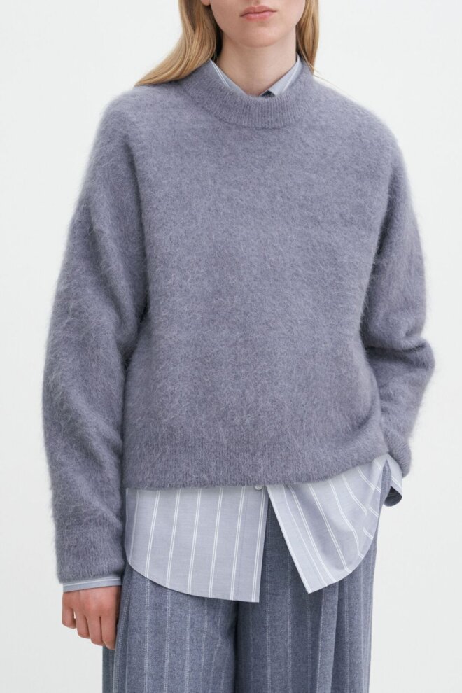 PULLOVER 30889 FLUFFY SWEATER THUND