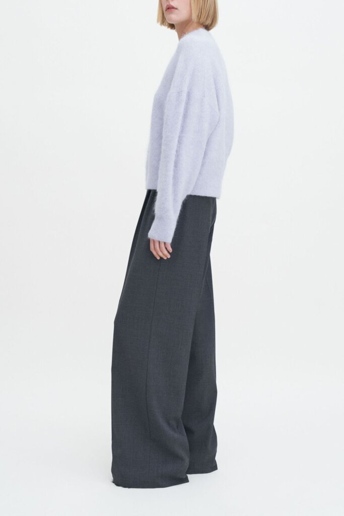 PULLOVER 30889 FLUFFY SWEATER ICE BLUE