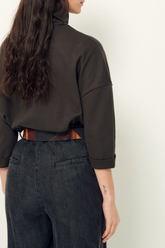 SWEATER JANI KAKI WOOD