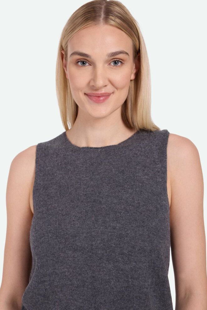 PULLUNDER AUBURNS 3801 GILET GREY MELANGE