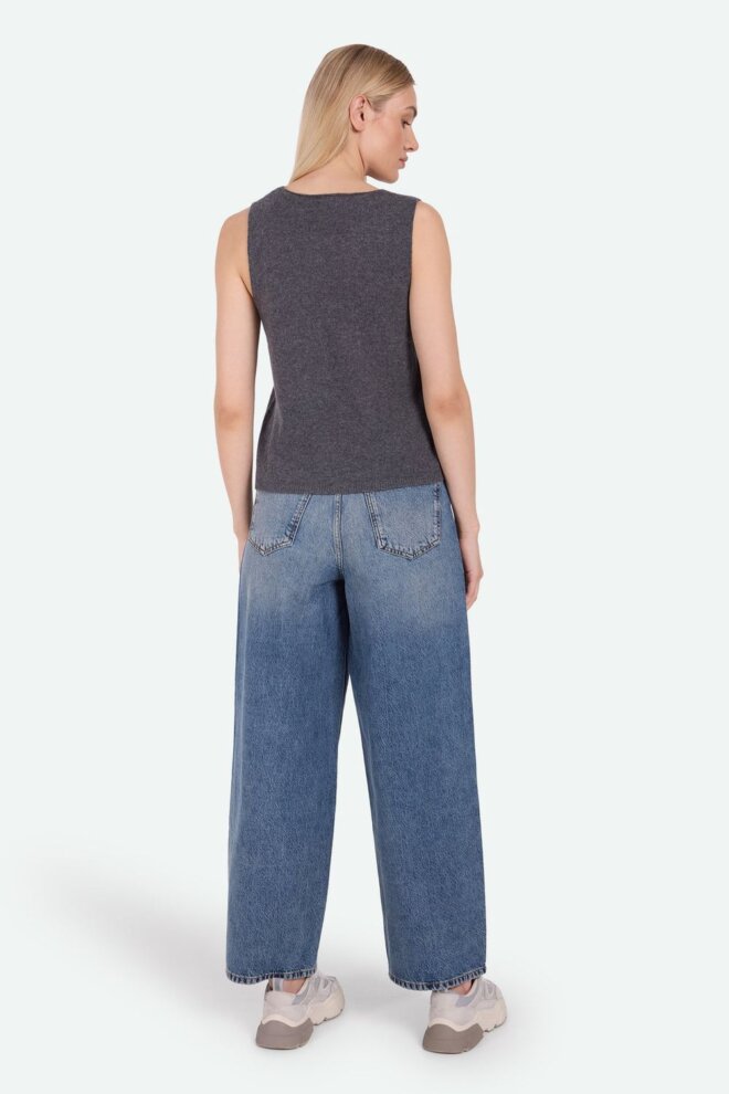 PULLUNDER AUBURNS 3801 GILET GREY MELANGE