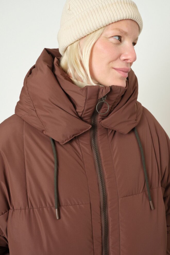 JACKE ZONZA PUFFER JACKET BROWN