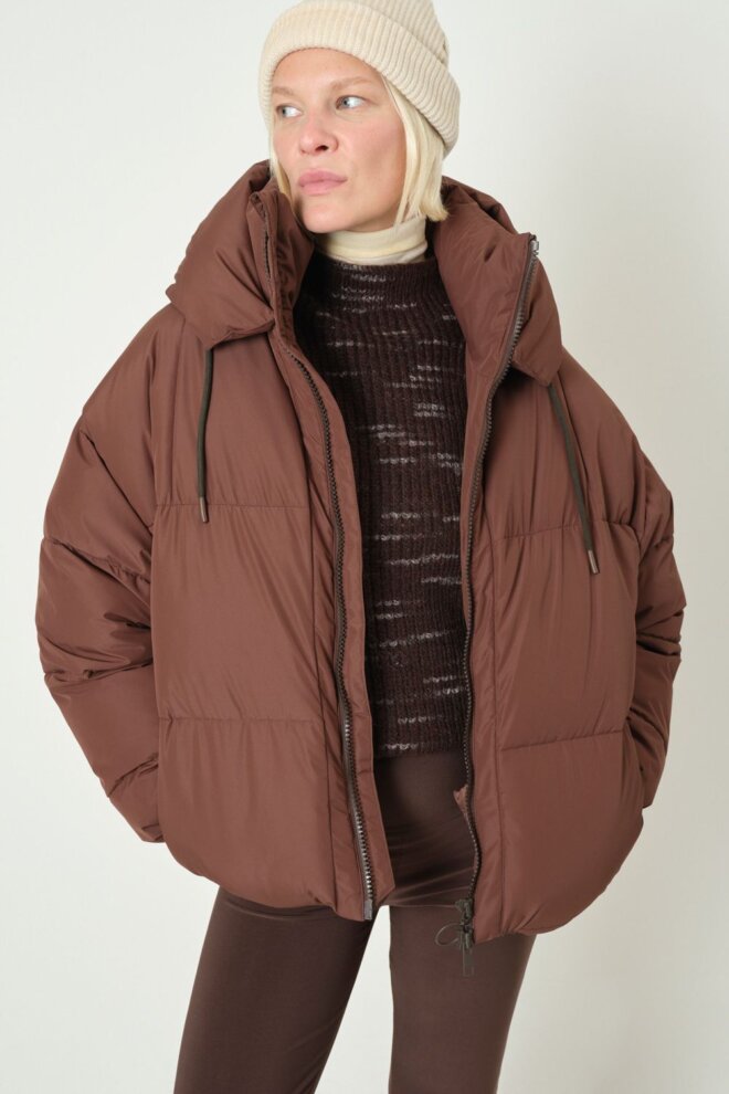 JACKE ZONZA PUFFER JACKET BROWN