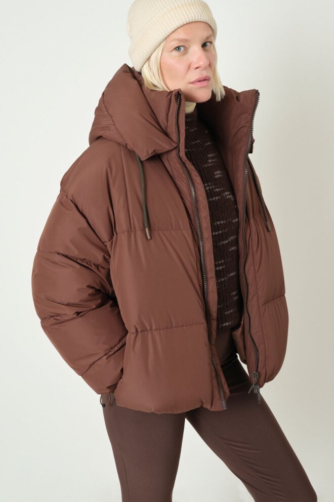 JACKE ZONZA PUFFER JACKET BROWN