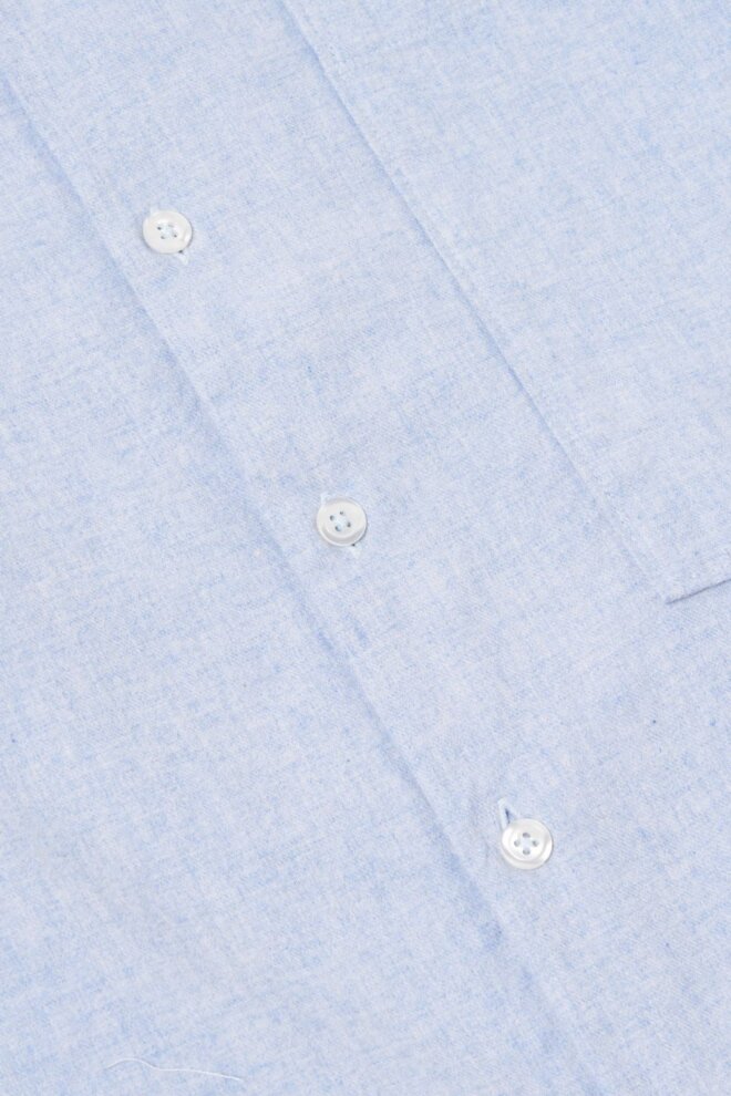 HEMD 31651 BRUSHED FLANNEL BLUE