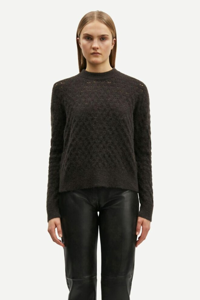 PULLOVER SAANOUR POINTELLE 7355 CHOLOLATE TO