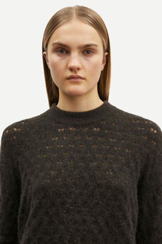 PULLOVER SAANOUR POINTELLE 7355 CHOLOLATE TO