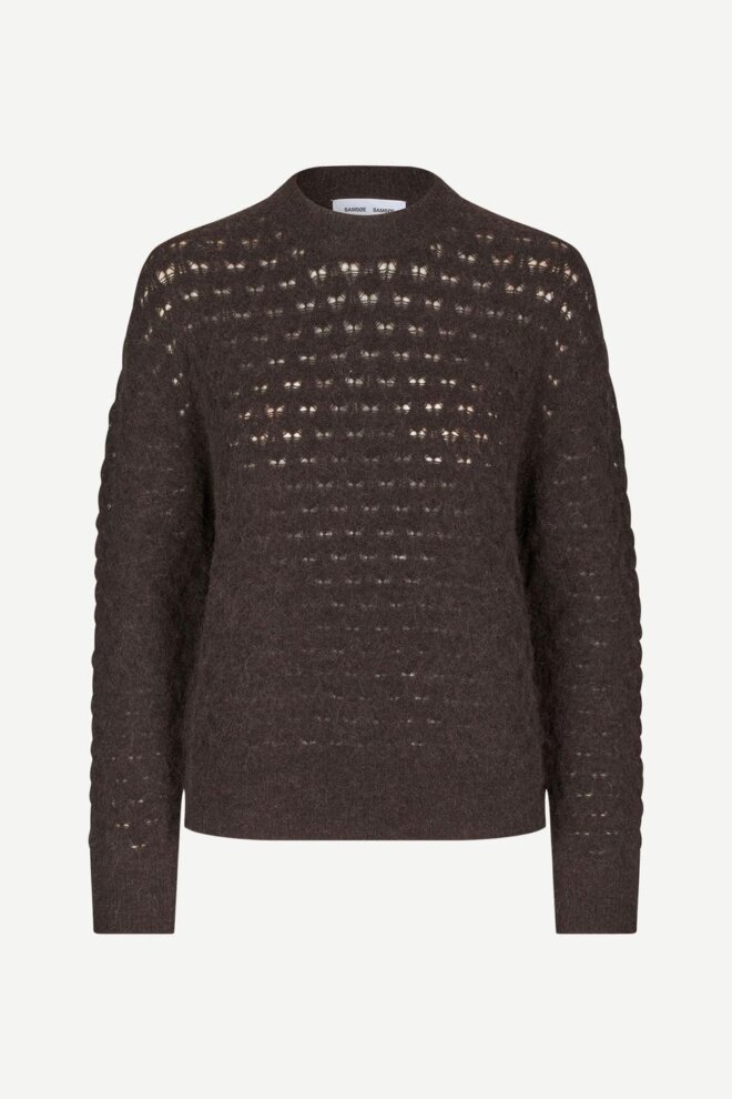 PULLOVER SAANOUR POINTELLE 7355 CHOLOLATE TO