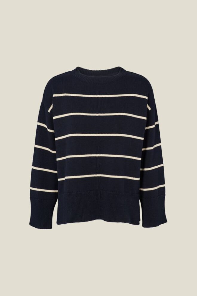 PULLOVER WINNIE O-NECK SKY CAPTAIN/BIRCH