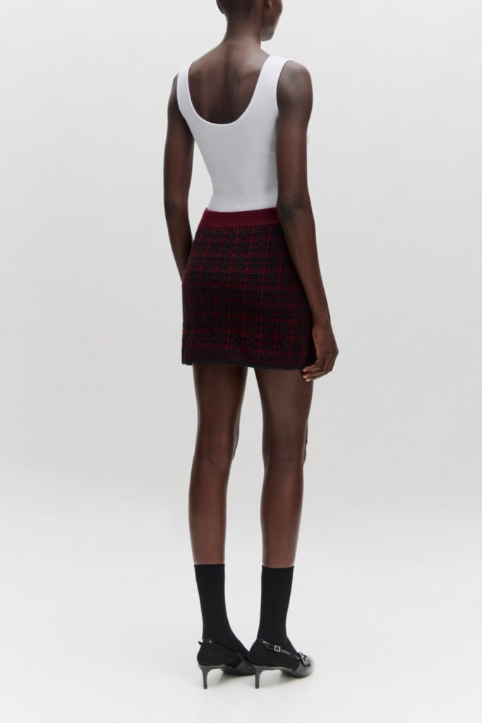 ROCK DEBORA SKIRT BURGUNDY