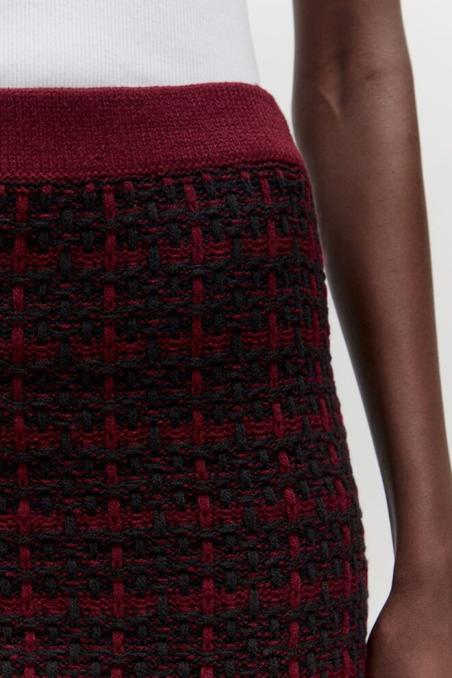 ROCK DEBORA SKIRT BURGUNDY