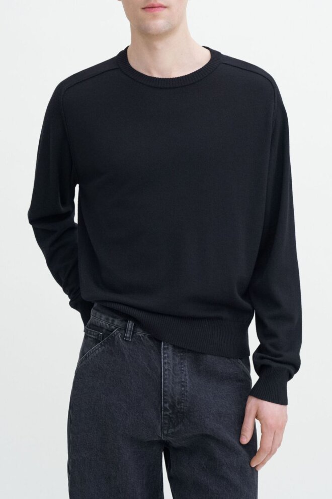 PULLOVER 30822 INSIDE-OUT BLACK