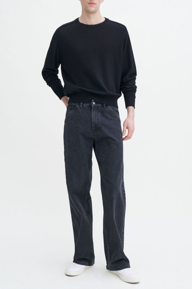 PULLOVER 30822 INSIDE-OUT BLACK