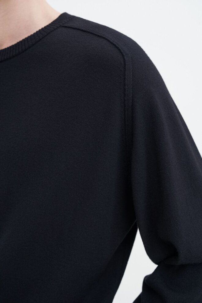 PULLOVER 30822 INSIDE-OUT BLACK