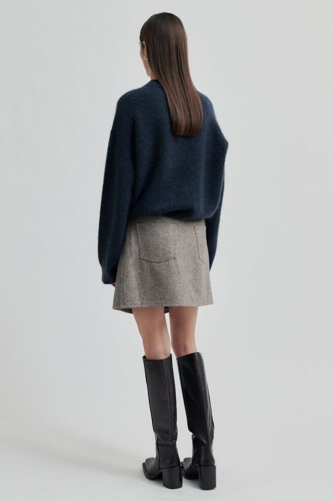 ROCK LEVI SKIRT VOLCANIC ASH