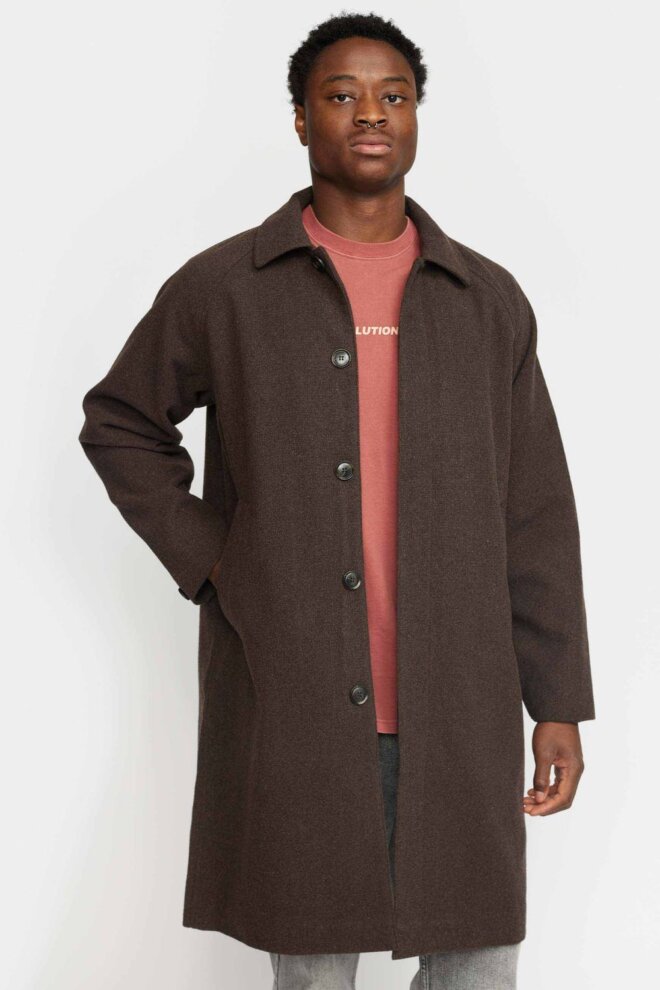 MANTEL MAC COAT DARKBROWN