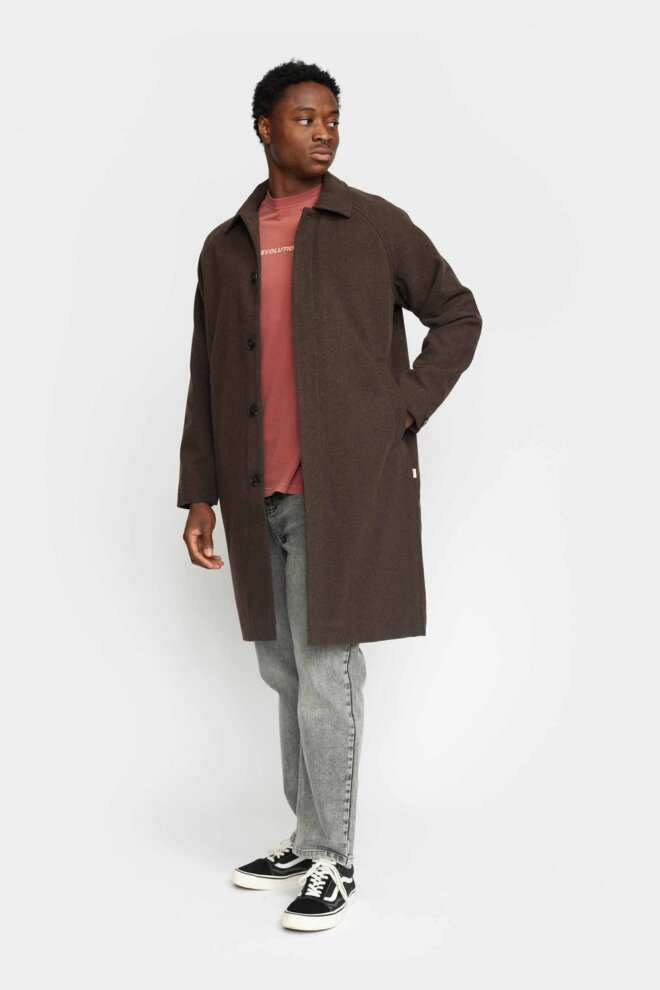 MANTEL MAC COAT DARKBROWN