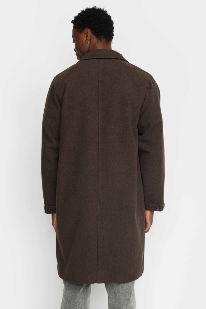 MANTEL MAC COAT DARKBROWN