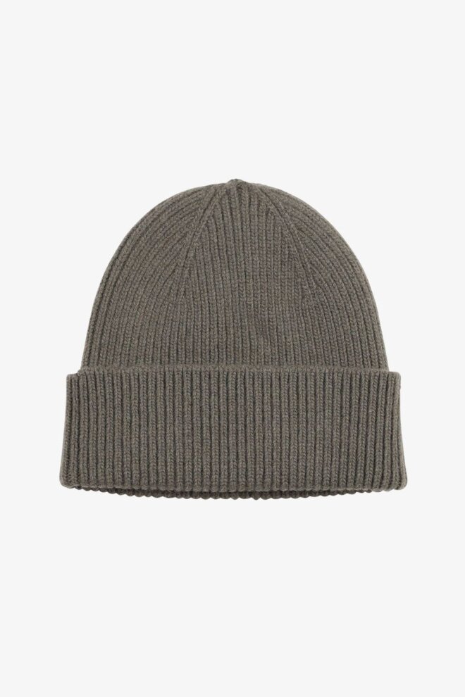 MÜTZE MERINO WOOL BEANIE DUSTY OLIVE