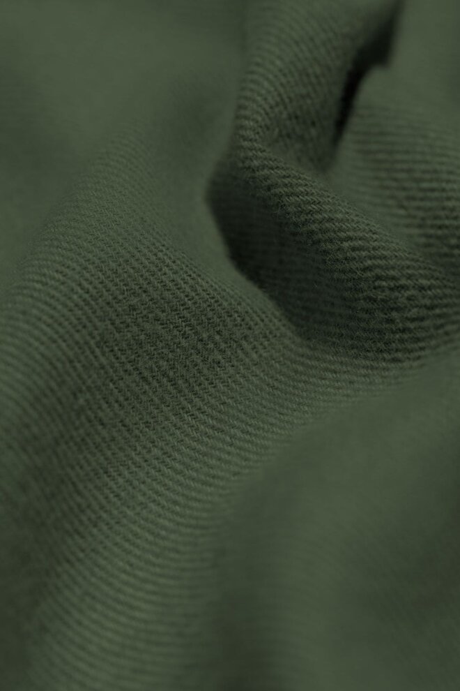 HEMD ORGANIC FLANNEL SHIRT HUNTER GREEN