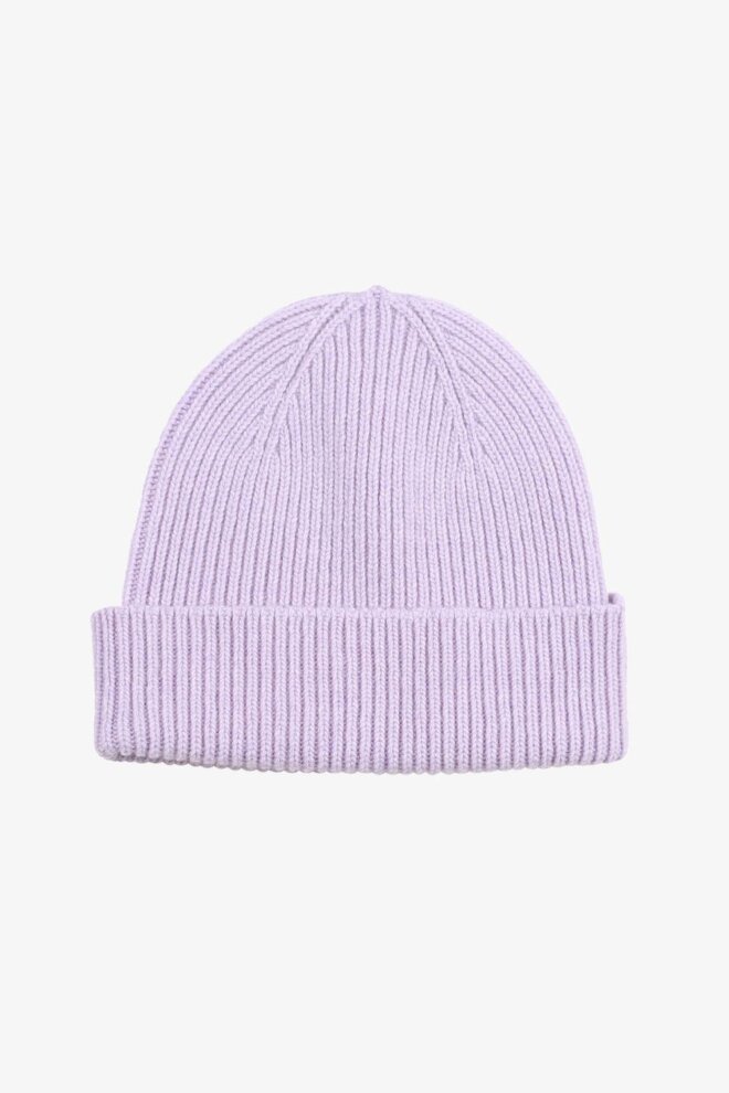 MÜTZE MERINO WOOL BEANIE SOFT LAVENDER