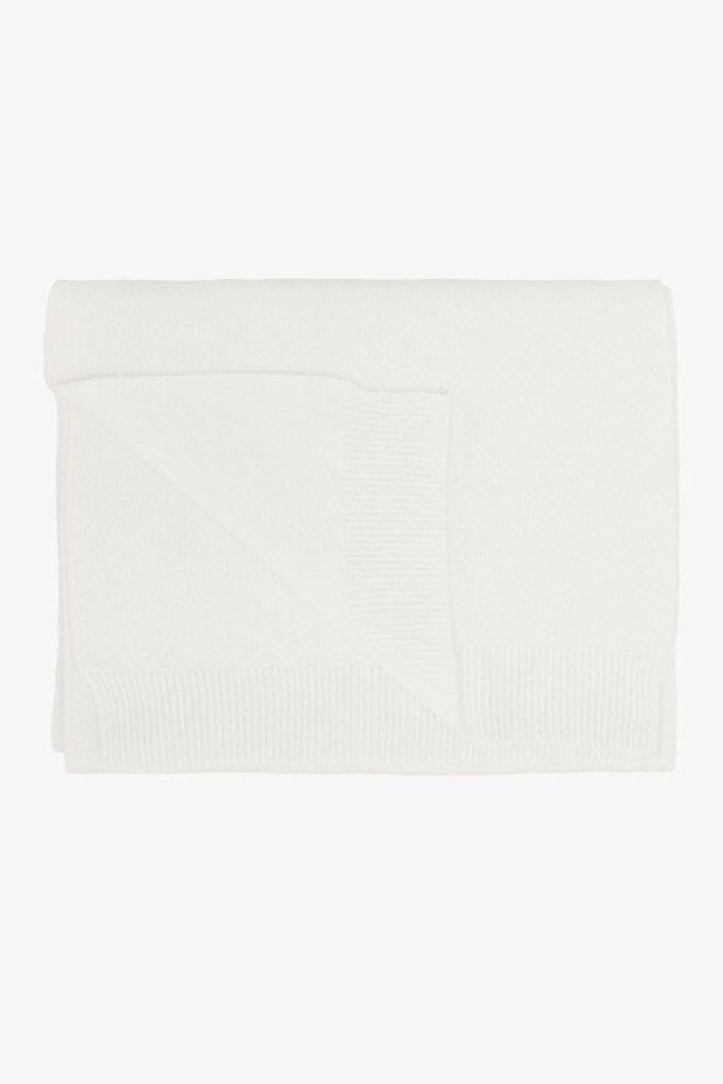 SCHAL MERINO WOOL SCARF OPTICAL WHITE