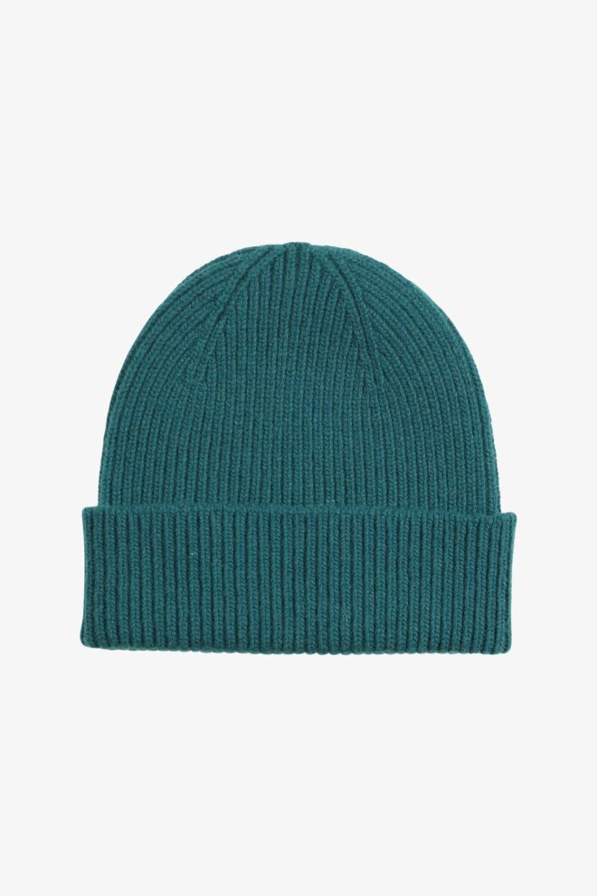 MÜTZE MERINO WOOL BEANIE OCEAN GREEN