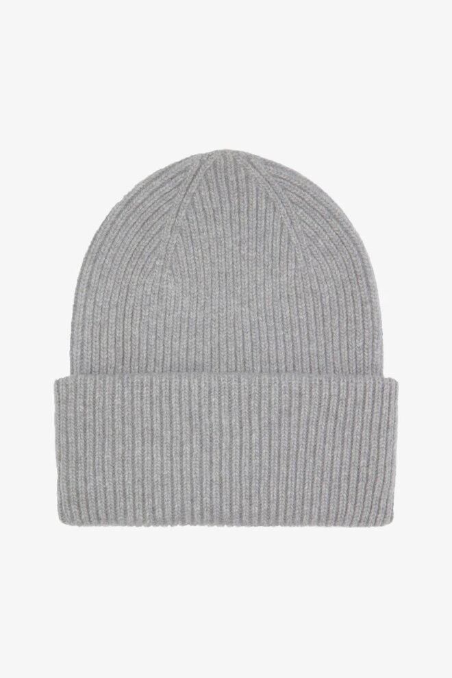 MÜTZE MERINO WOOL HAT HEATHER GREY
