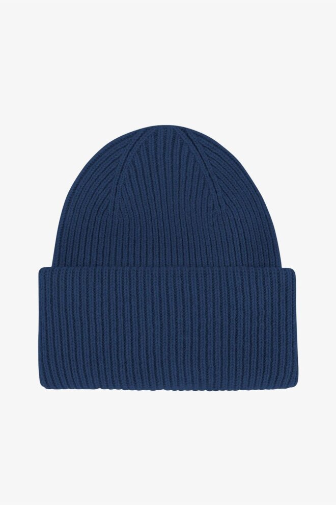 MÜTZE MERINO WOOL HAT MARINE BLUE