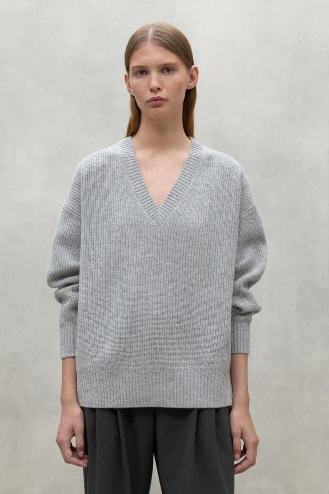 PULLOVER AZALEAALF LIGHT GREY MELANGE