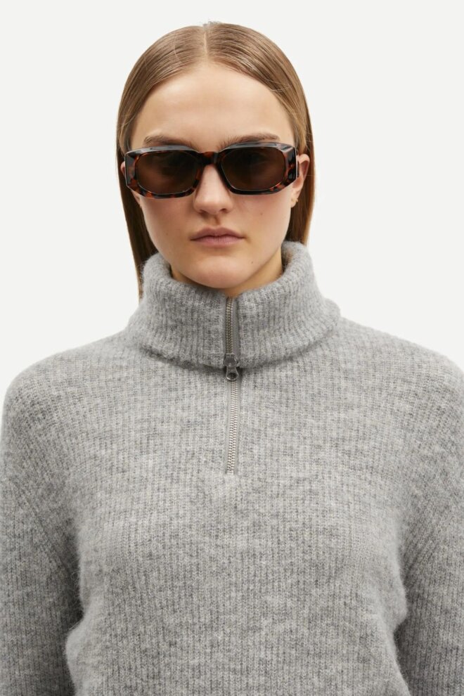PULLOVER SAANOUR HZ SWEATER 7355 GREY MEL