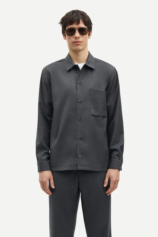 HEMD SADAMON GO OVERSHIRT 15350 DARK GRE