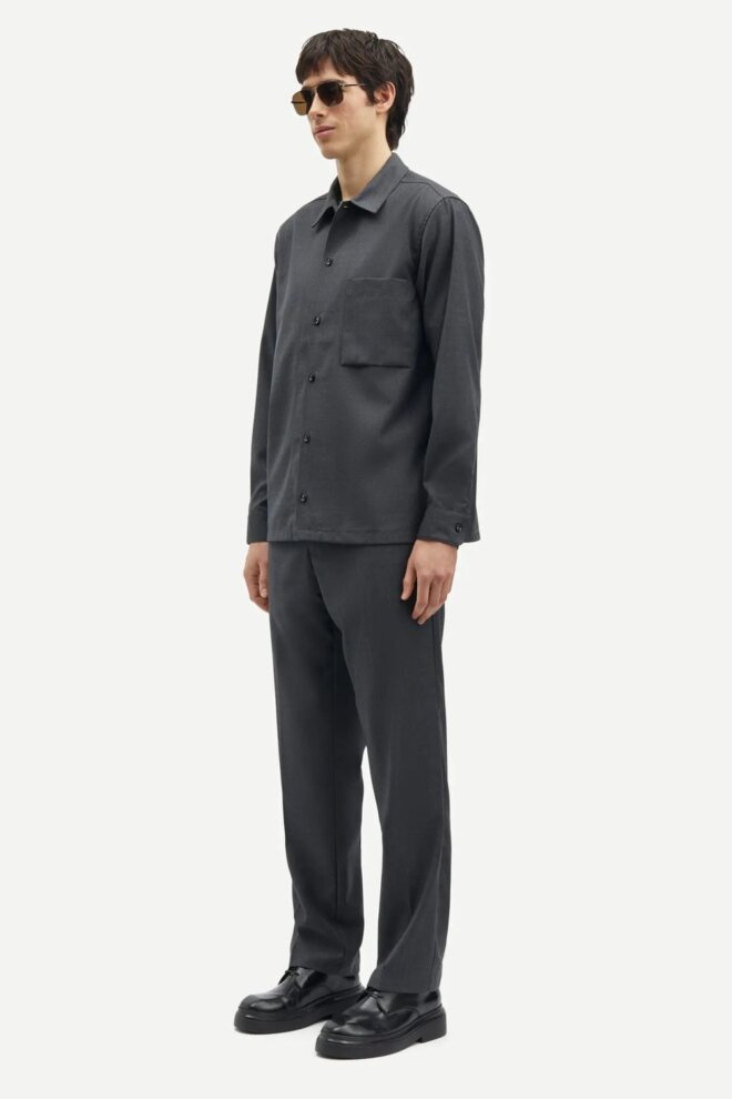 HEMD SADAMON GO OVERSHIRT 15350 DARK GRE